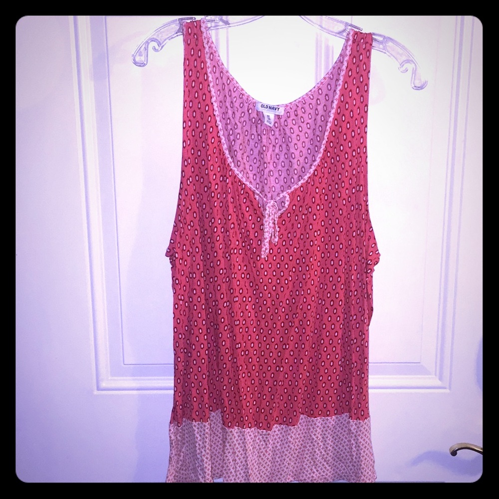 super cute Old Navy tank watermelon color pattern